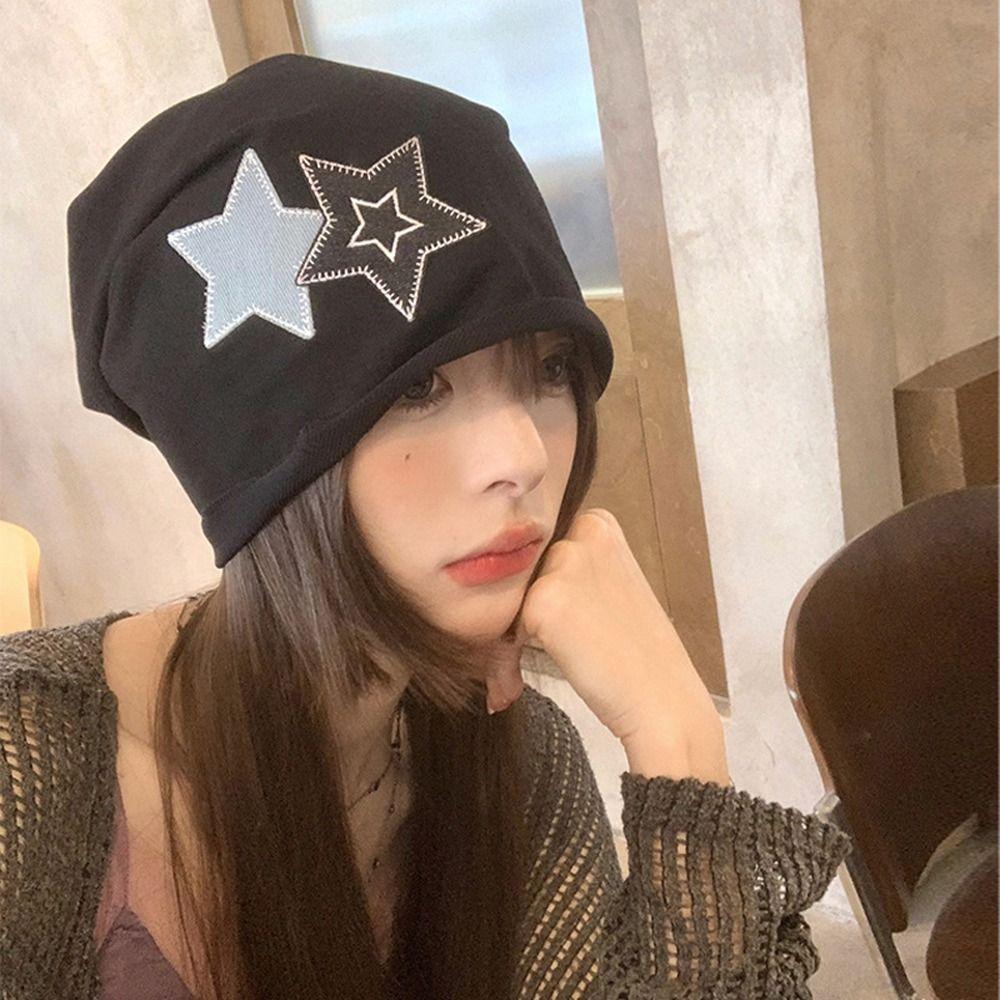 

Lightweight Pullover Cap Pentagram Star Skullies Beanies Elegant Autumn/Winter