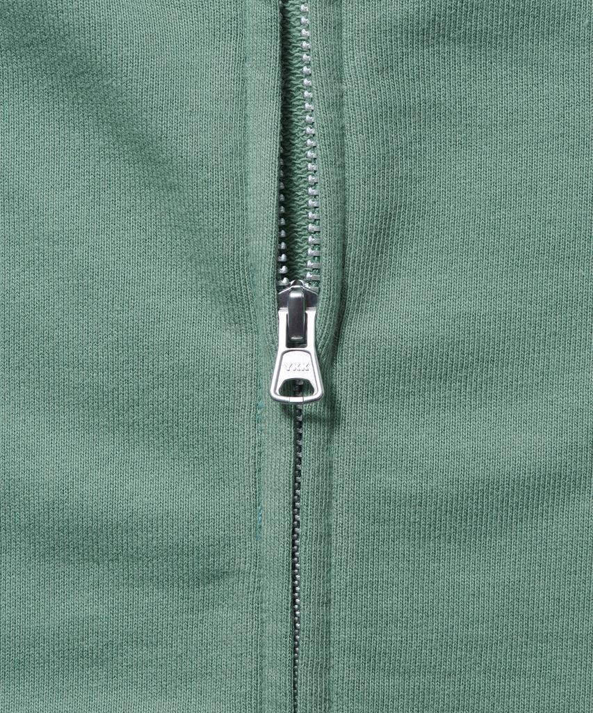 Musinsa Standard Woman Women'S Crop Hooded Sweat Zip-Up [Dusty Green]