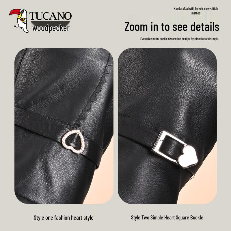 Woodpecker Women's Genuine Sheepskin Winter Gloves