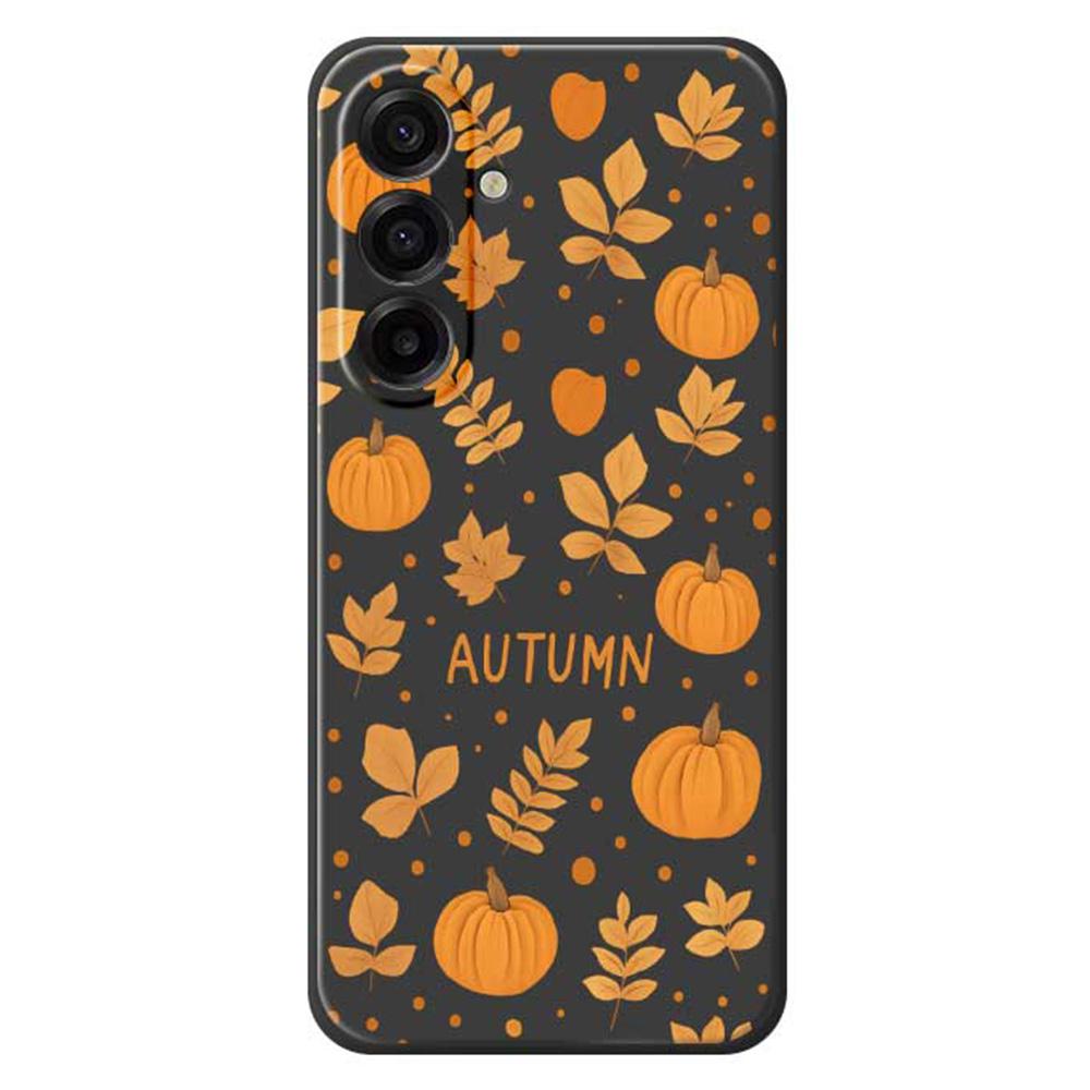 

For Samsung Galaxy A17 5G/A17 4G Case Autumn Theme Pattern Printing Straight Edge TPU Phone Back Cover