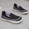 New Style of Cloth Shoes Women's Single Shoes Thick-soled Anti-slip Casual Shoes Soft-soled One-step Mom Shoes