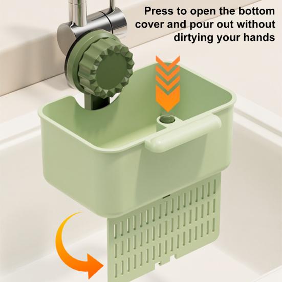 Přísavkový dřezový sítko Koš na zachytávání zbytků Odnímatelné sítko na odtok kuchyňského dřezu na zbytky jídla Bezdotykové odstraňování odpadu