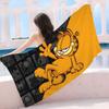 Cartoon G-Garfield Cat Microfiber Printed Beach Towel Mountain Climbing Yoga Beach Swimming Running Absorbent Soft Towel