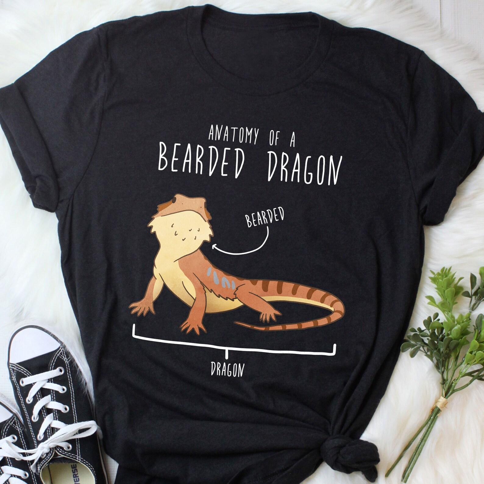 Bearded Dragon Shirt, , Tshirt, Pet Reptile Lover Gift, Funny Lizard T-Shirt, Cute Reptile Tee Beardie Mom Dad Herpetologist 100