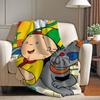 Cartoon Baby Friend C Caillou Blanket Soft and Skin Friendly For Couch Bed Napping Bedspread All Seasons Comforter