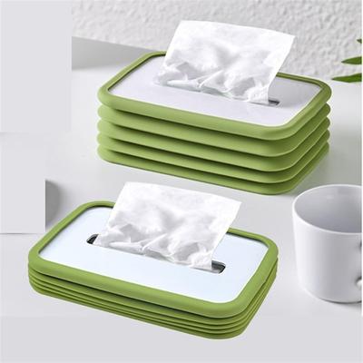 Tissue Holder Box Elastic Lifting Tissue Box Car Tissue Box Restaurant Living Room Desktop Cardboard Box