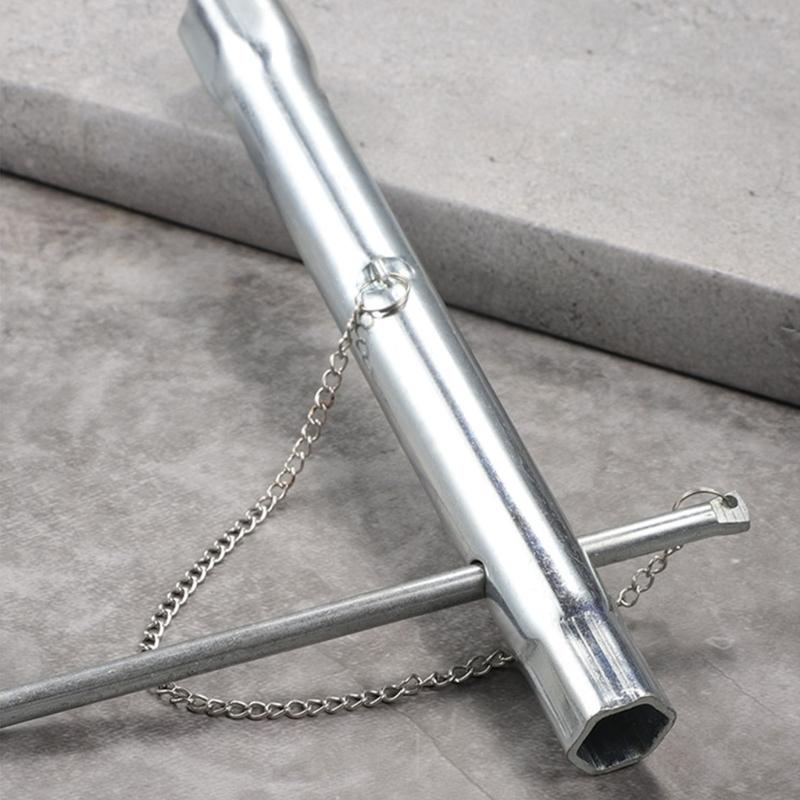 Universal Spark Plugs Socket Wrench Set 2 In 1 Tool With Reinforced Head And Extended Handle Option For Narrow Space