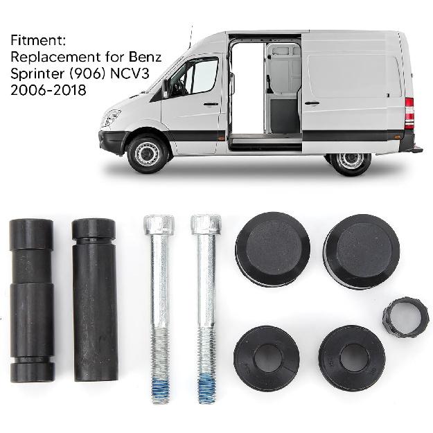 Front Brake Caliper Slider Pin Kit BCF1499A 113 1499X CKT1072 Brake Caliper Slider Pin Set Replacement for Benz Sprinter (906) NCV3 2006 To 2018