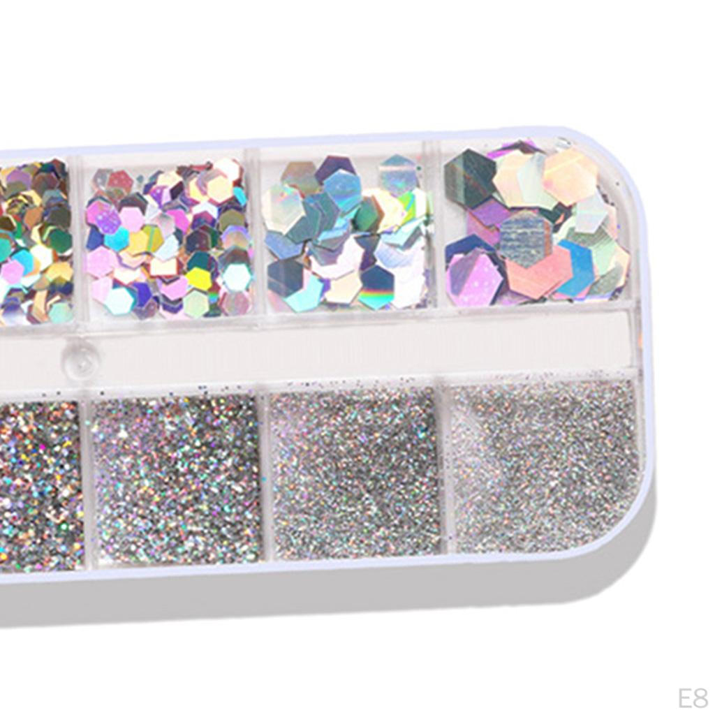 Nail Paillettes Tinsel Flakes Nails Eyes Make