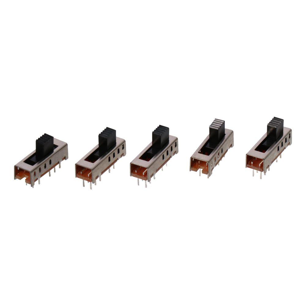 5pcs Mini SS-24E01 Micro Slide Switch 10P 2P4T 4 Position Toggle Switch Vertical 5mm Toggle Micro Switch