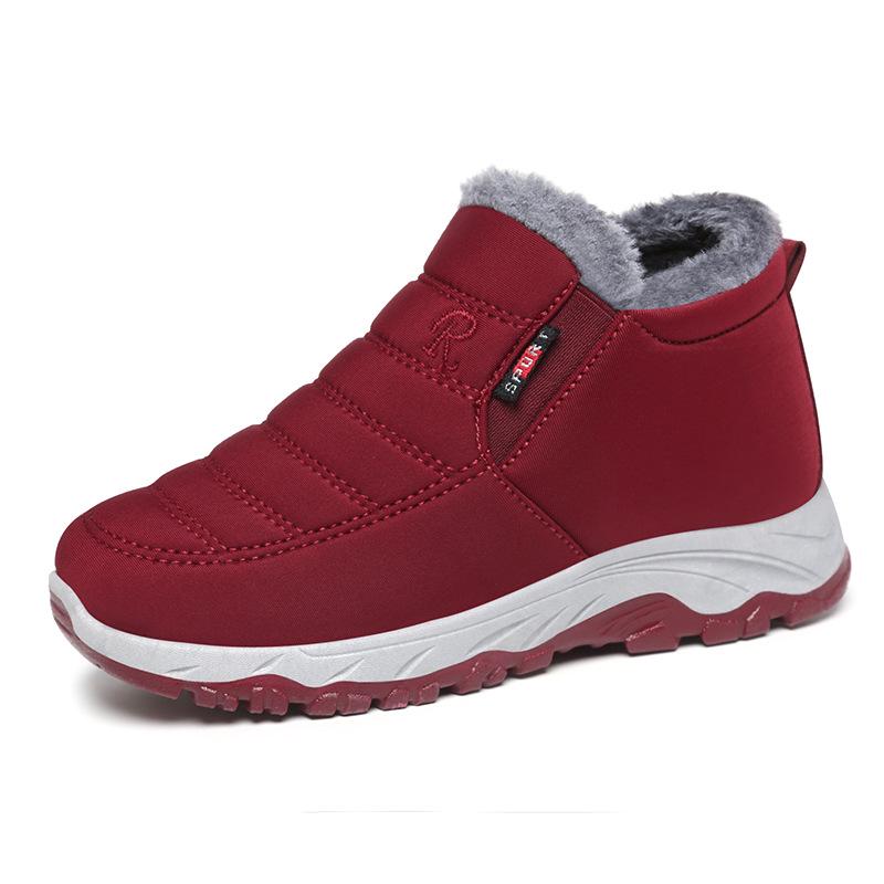 Damen Plus Samt Verdickte Baumwolle Schneestiefel - Unisex Winter Wanderschuhe