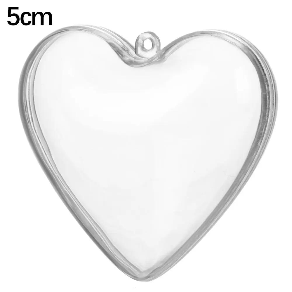 

Transparent Plastic Christmas Trees Acrylic Heart-shaped Fillable Ball Clear Ornament Gift Present Box Decorations Wholesale other