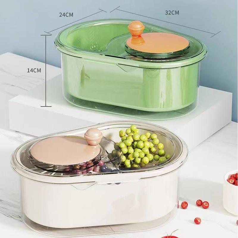 Fruit Cleaner Spinner,Fruit and Vegetable Washing Machine with Brush,Fruit and Vegetable Cleaner with Colander and Bowl 
