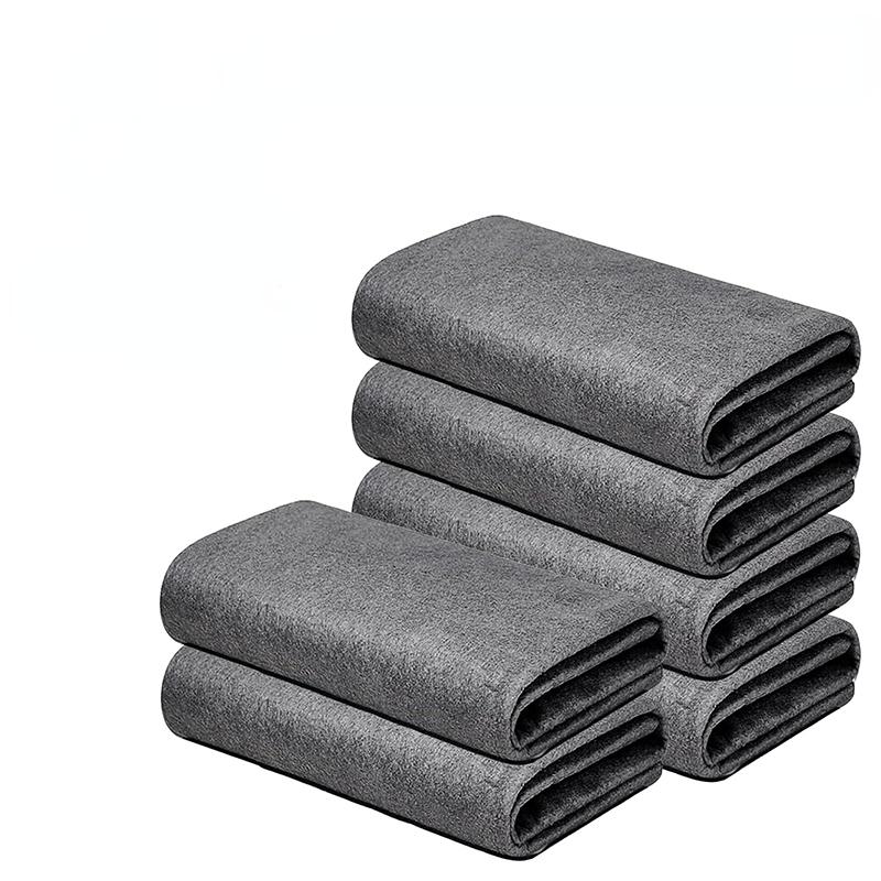 

Утолщенное полотенце для очистки стекла, волшебная салфетка для чистки из микрофибры, многоразовая моющаяся безворсовая тряпка для очистки кухонного стекла автомобиля 1PCS