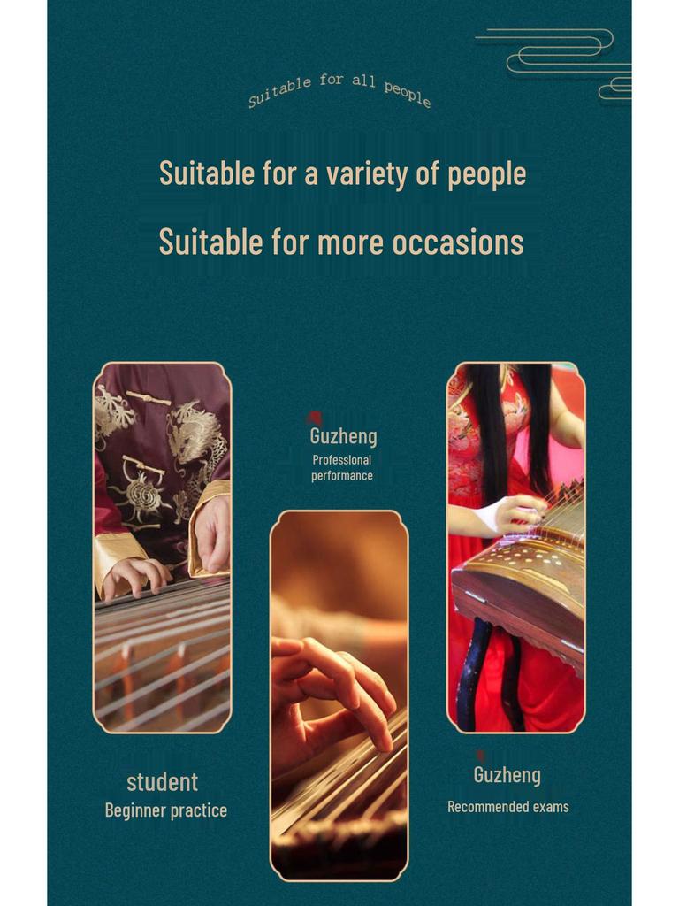 Authentic Tortoiseshell Colored Guzheng Fingernails for Children - Professional Performance Grade, Medium Size