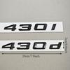 3D ABS Auto Buchstaben Logo 430i 430d Plakette Aufkleber Emblem Abziehbilder Für BMW 4er Serie 430i 430d G22 G26 G23 Heckkennzeichnung Zubehör