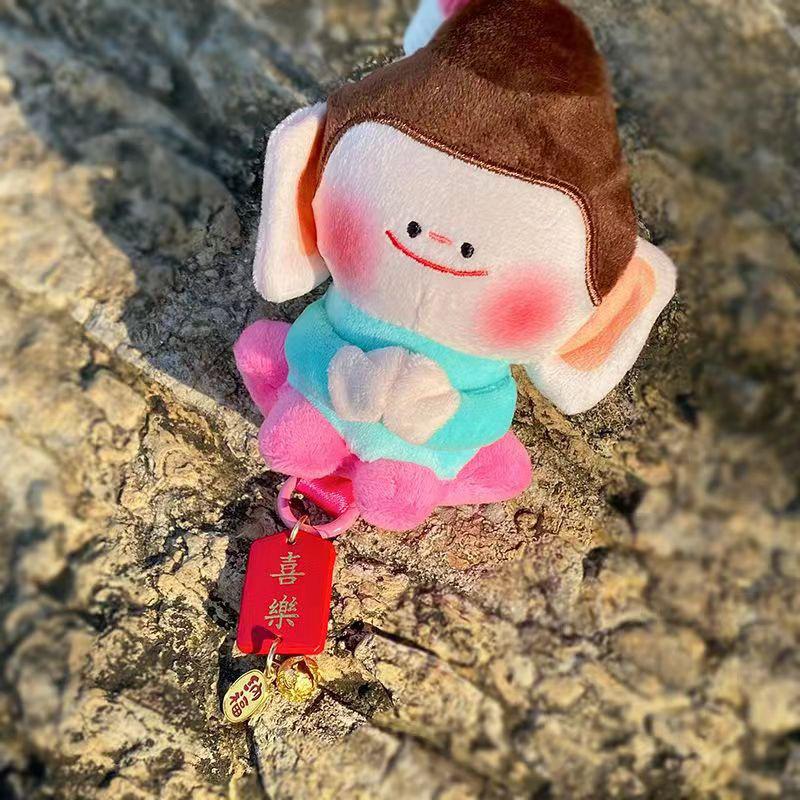 New Version of Yungang Grotto Buddha Small Companion Lotus Buddha Merchandise Souvenir Keychain Doll Plush Pendant Doll Cute