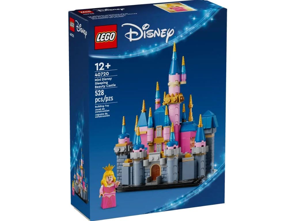 LEGO Disney Mini Princess Aurora's Castle Building Set 40720, Ages 12 and Up