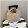 New Trendy Handbag Fashionable Texture Plush Messenger Bag Autumn and Winter Simple Niche Chain Handbag Women