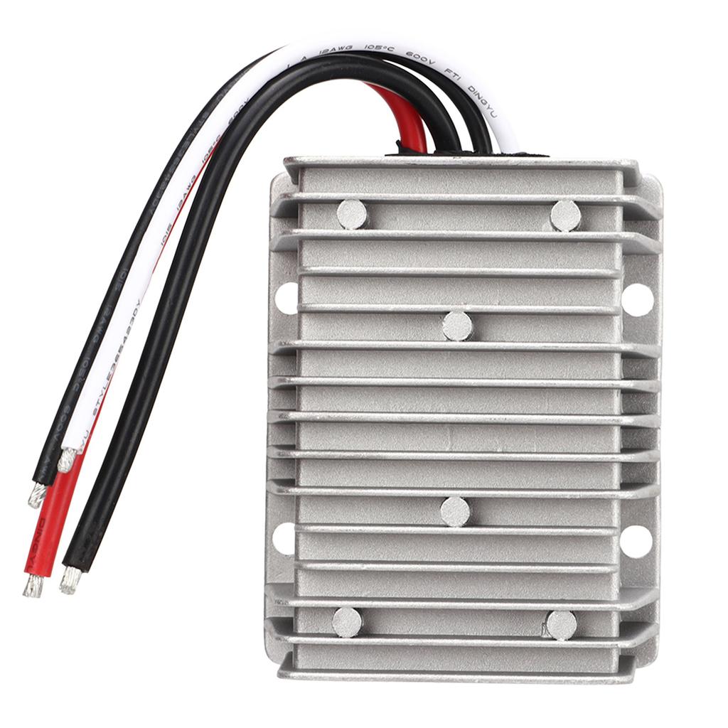 DC Voltage Reducer Converter DC 8V‑40V to 13.8V 25A 345W IP68 Waterproof Regulator Transformer Module for Car Ship