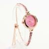 Women's Wristwatch Pink Design Lady Modern Color Metal Simple Girlfriend Lady