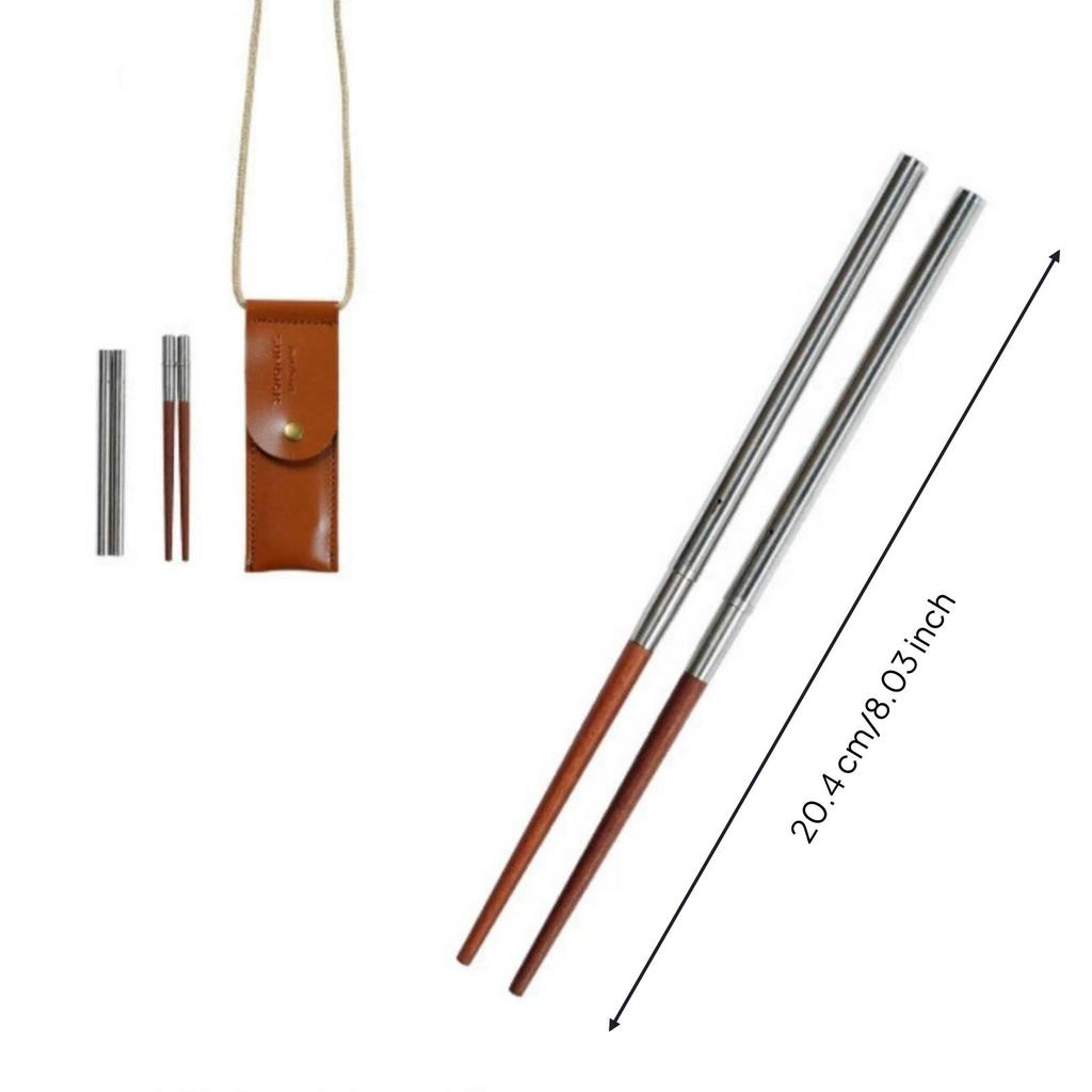Foldable Chopsticks Portable Eating Sticks Collapsible for Camping