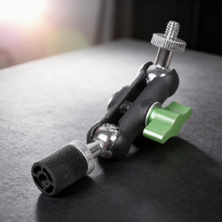 1/4inch Male to Female Threaded Ball Head Clamp For Phone Video Mount Camera Monitor LED Light Live Streaming Microphones