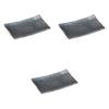 Set of 3 Iron Crystal Rin Pottery Plates X X Ceramic Pottery Plates by Setomonohonpo [22 14.5 2.5 Cm]