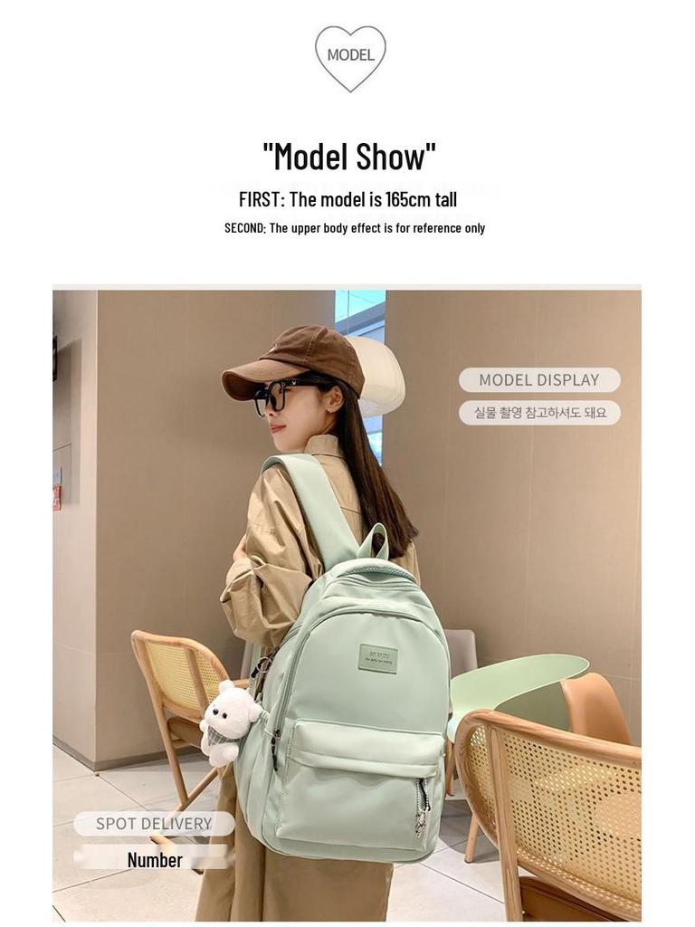 Versatile Women's Campus Backpack: Large Capacity, Perfect for High School Students & Travel