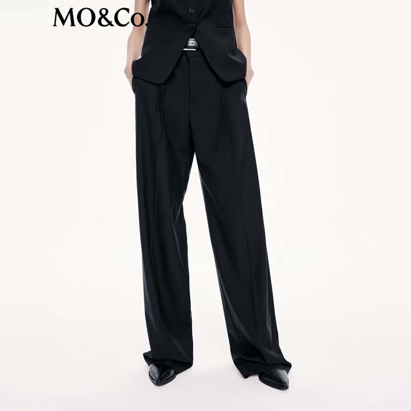 MO&Co. Women's High-Waist Wide-Leg Trousers MBE3PAT006