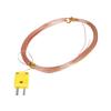 High Accuracy K Type Thermocouple Probe Cable with Coating Quick Connect Plugs Oxidation Resistant for Industry