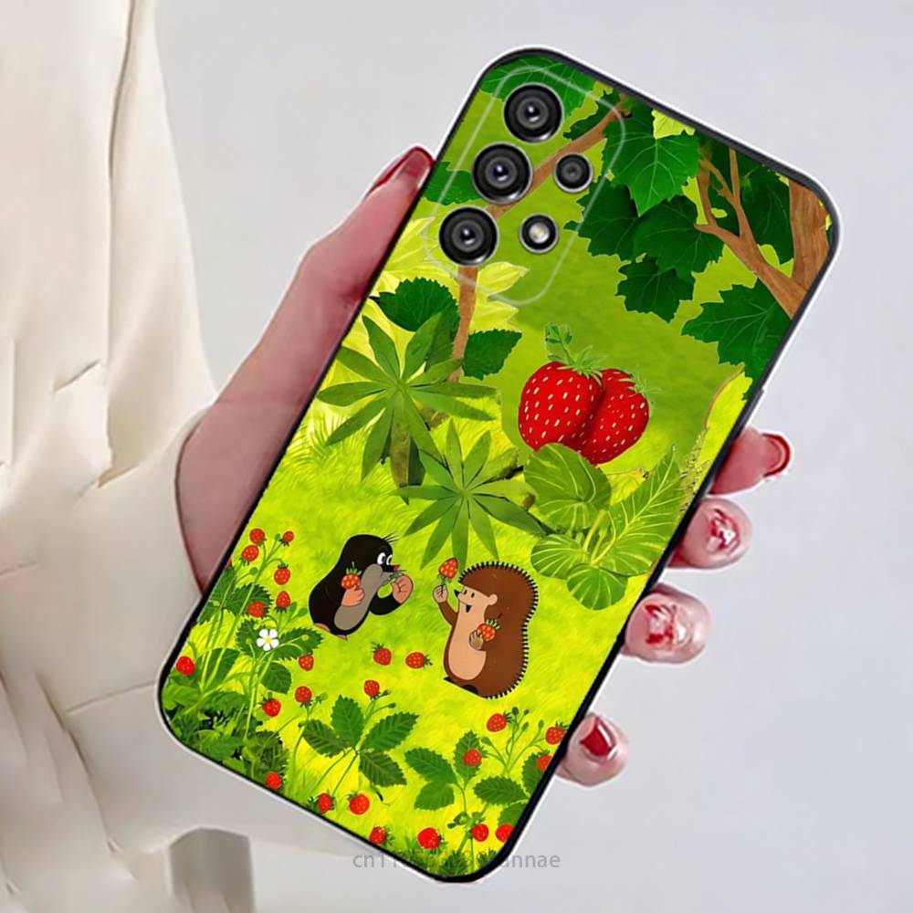 Cartoon L-Little Mole Phone Case for Samsung Galaxy A73,23,53,33,14,24,13,72,22,52,32,54,A34 Soft Cover