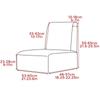 Elastische dicke Einzelsofa-Abdeckung dicke Stuhl-Schutzhülle waschbar armlose Stretch-Stuhl-Sofa einfarbig