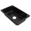 RV 304 Stainless Sink Kitchen Rectangular Hand Wash Basin Sink with 40mm Sewer Outlet for Boat
