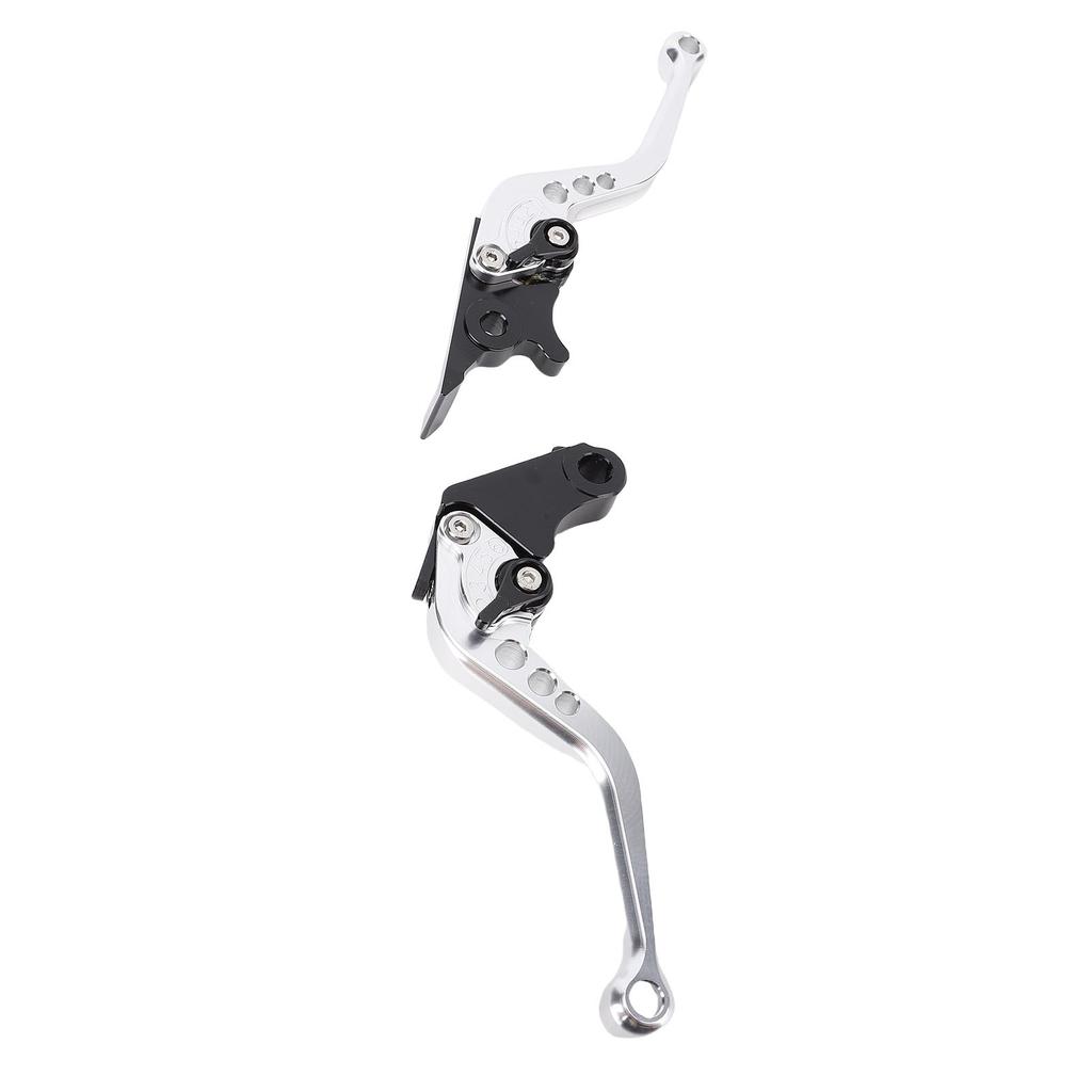 Brake Clutch Lever Aluminum Alloy Anodized Adjustable Motorcycle Hand Lever Replacement for GB350S CB350 RS Silver
