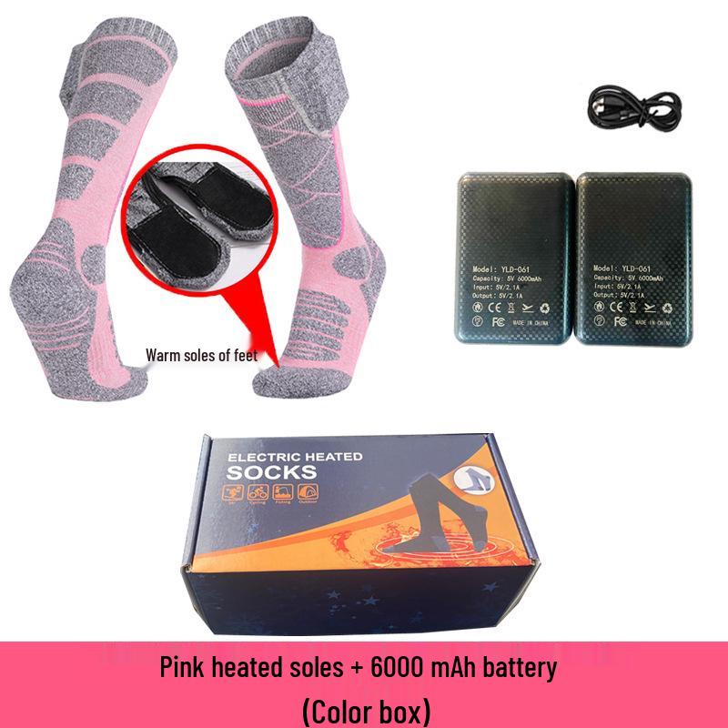 Rechargeable Electric Heated Socks - Unisex Winter Foot Warmers