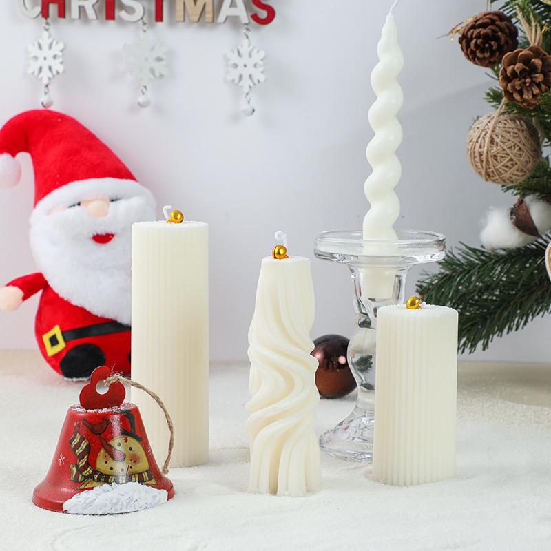 Factory Christmas Souvenirs Christmas Tree-Shaped Geometric Scented Candles Atmosphere Decoration Ornaments