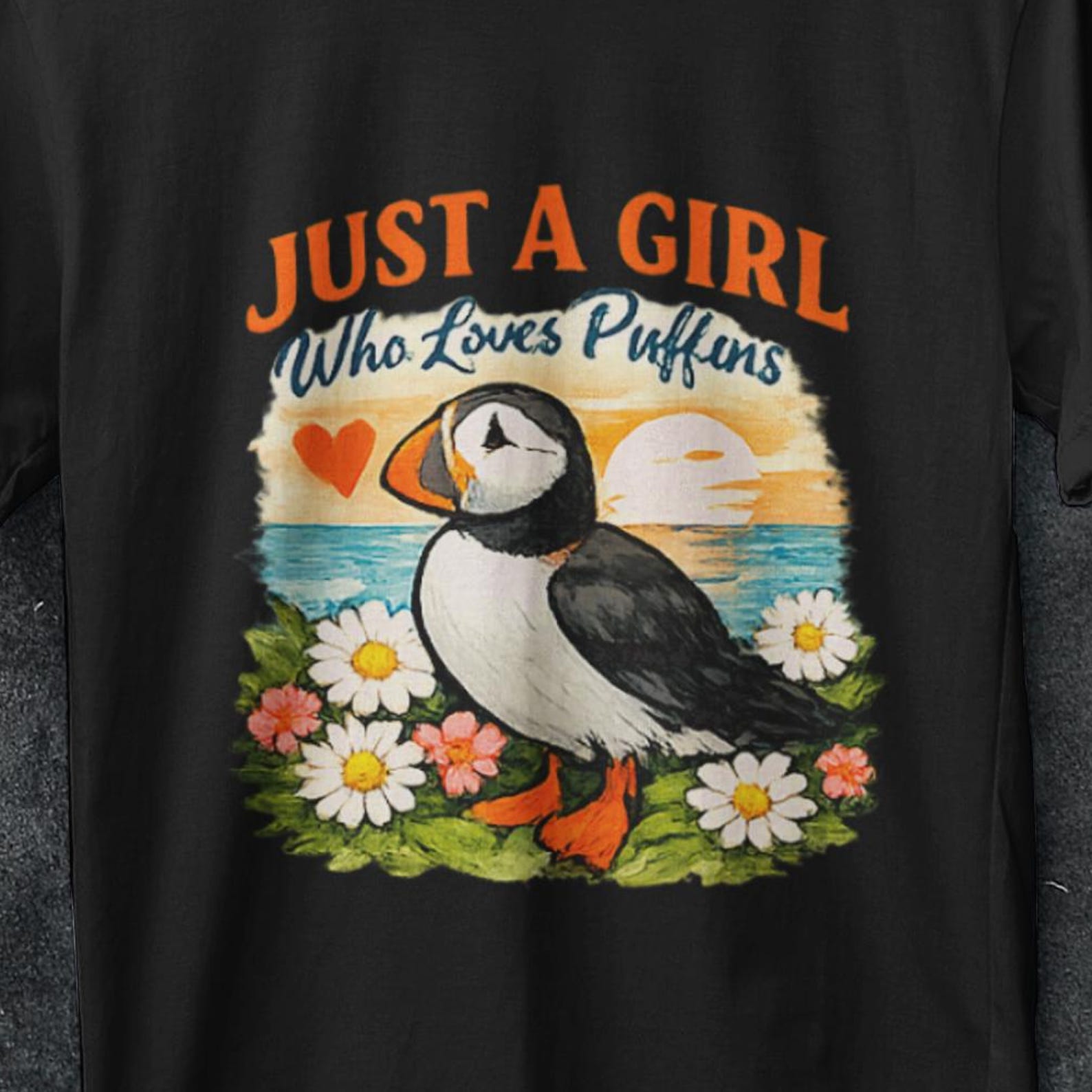 Puffin T Shirt, Bird Lover shirt, birdwatching gifts, Vintage Puffin, Bootleg shirt, Puffin Gifts, Puffin Lover Gift, bird lover gifts S