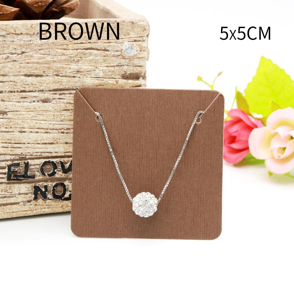 50 pièces Cartes d'Affichage pour Boucles d'Oreilles et Colliers pour Boîte à Bijoux Carte d'Accrochage en Carton Carde pour Clous d'Oreilles Carte en Papier Bijoux DIY