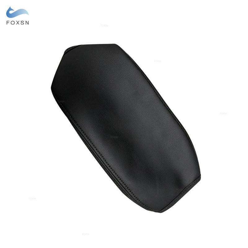 Weiche Leder Armlehnenabdeckung Für Skoda Octavia 2015 2016 2017 2018 Auto Innenraum Mittelkonsole Armlehnenbox Hautbezug Zierleiste Schwarz