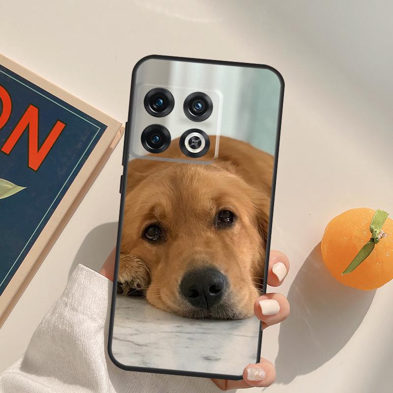 Goldener Retriever Hundehülle Für OnePlus 11 10 9 8 Pro 8T 9R 10T 9RT Ace Nord 2 2T CE N10 N100 N20 N200 Rückabdeckung
