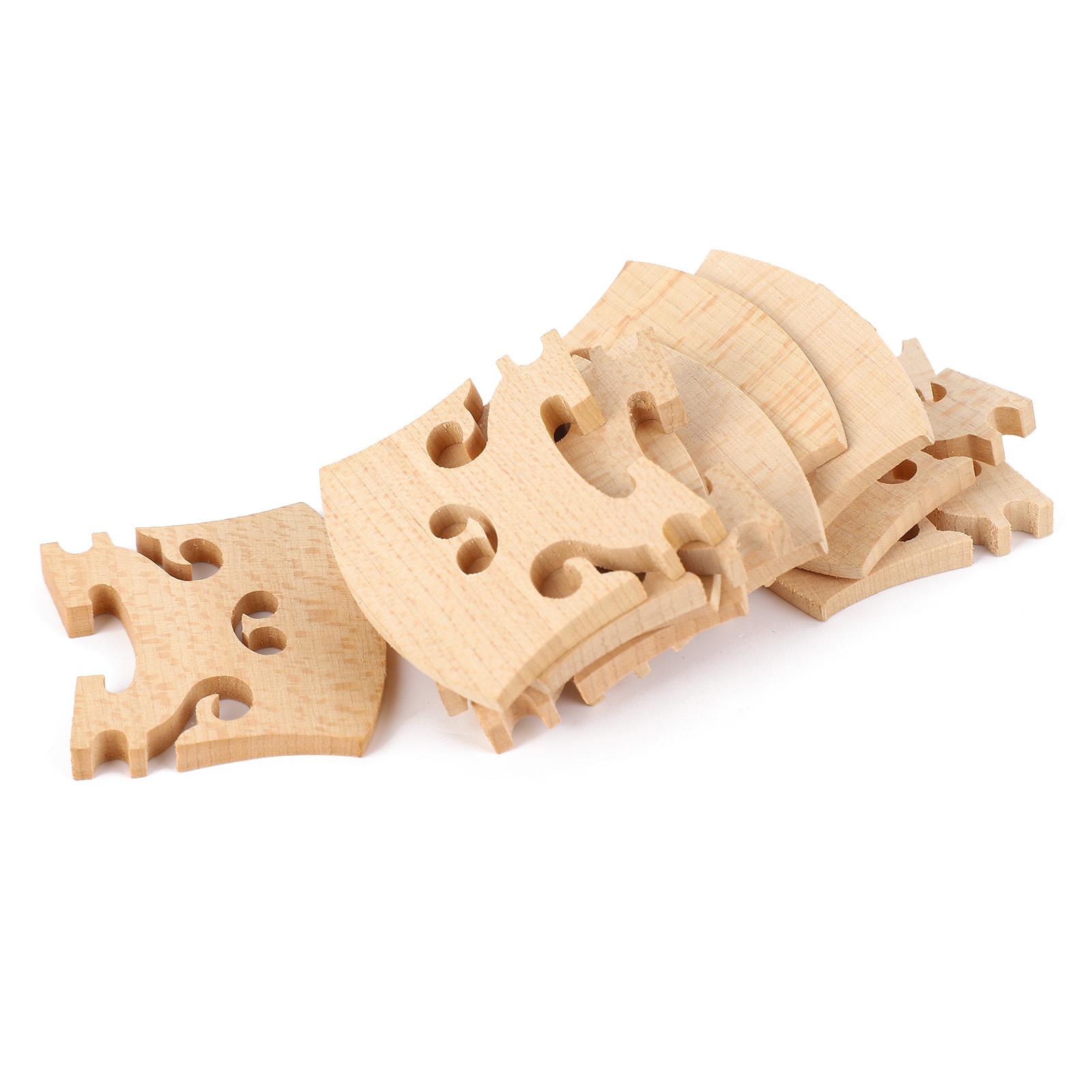 

10 шт. Скрипичный мостик 44 Полный размер Скрипка Клен Инструмент Барочный стиль Деревянный рисунок Аксессуары