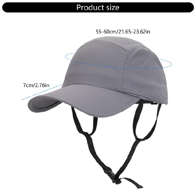 Outdoor Adventures Sun Visors Adjustable Chin Strap Design Baseball Hat For Cycling Hiking Unisex