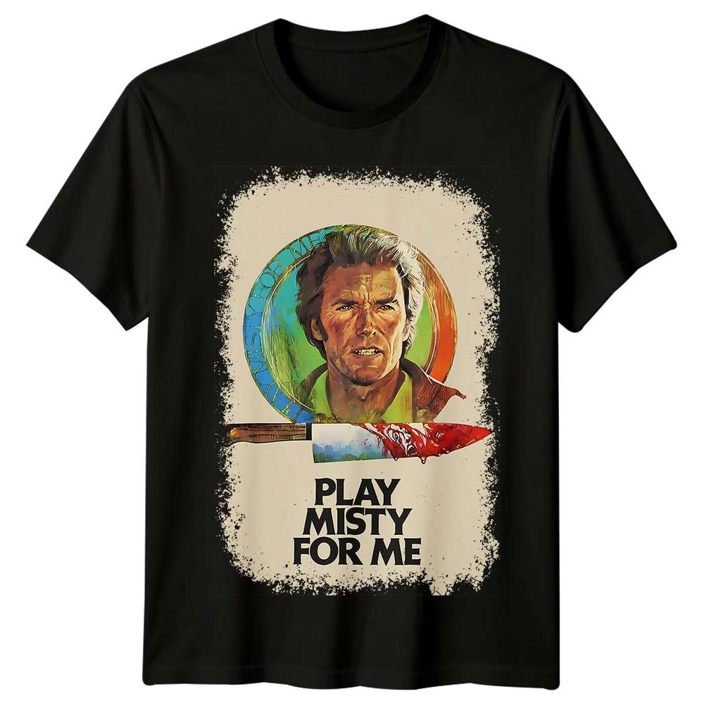 

Play Misty for Me (1971) Movie Poster Inspired T-Shirt Retro 70s Tee Unisex 4XL