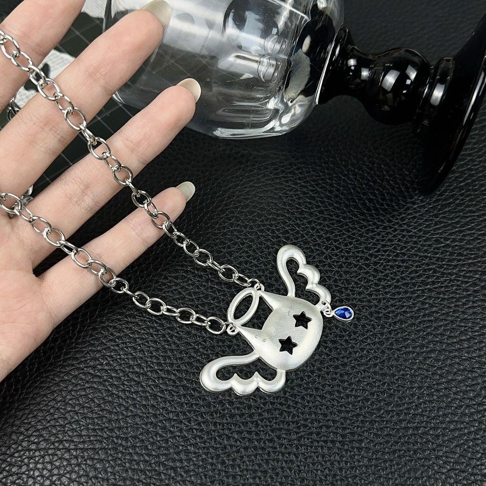 Angel Wings Neck Chain Y2K Style Necklace Creative Pendant Necklace  Charm Accessories