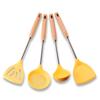 4Pcs High Quality Silicone Kitchenware Cooking Utensils Heat-resistant Spatula Turner Colander Shovel Kitchen Accessories