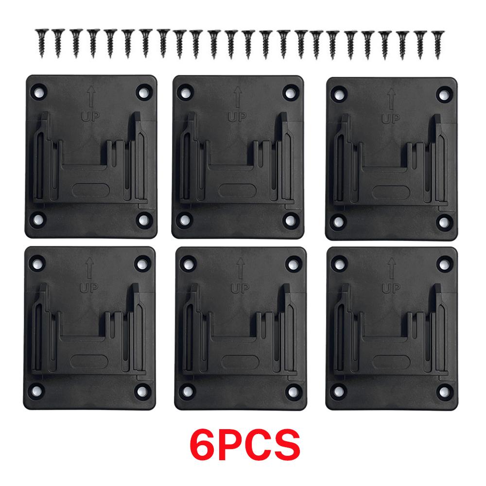 6 SZT. Uchwyt ścienny na maszynę, Stojak do przechowywania, Uchwyt na narzędzie elektryczne, Wspornik mocujący, Uchwyt na narzędzia, Stacja dokująca do bazy narzędzi Makita/Bosch