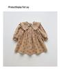 Koreanischer Stil Langarm Spitzen-Prinzessinnenkleid für Mädchen - Herbst 2026 Kollektion, Reine Baumwolle