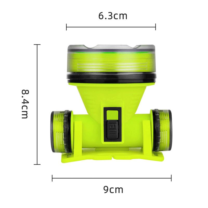 Taşınabilir Şarj Edilebilir Dalış Feneri 350M Sualtı 2 Işık Modu Su Geçirmez Süper Parlak Led Dalgıç Zıpkınla Balık Avı Kafa Lambası