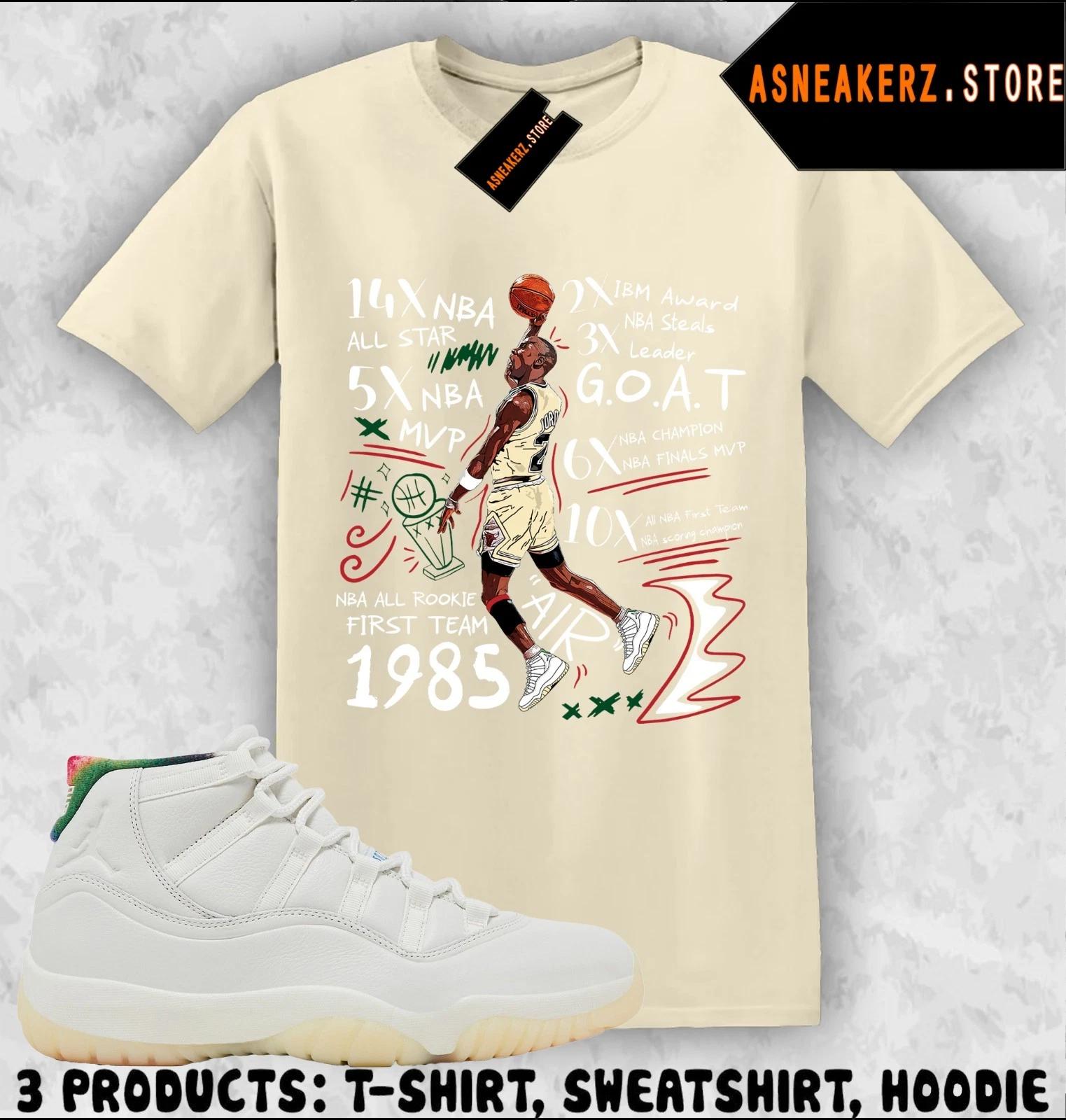 

Рубашка в тон AJ 11 285 Atlanta 2025 Кроссовки Matching Tee MJ 23 Accolades Футболка S